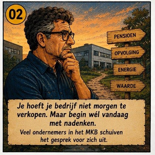 Je hoeft je bedrijf niet morgen te verkopen. Maar begin wél vandaag met nadenken.