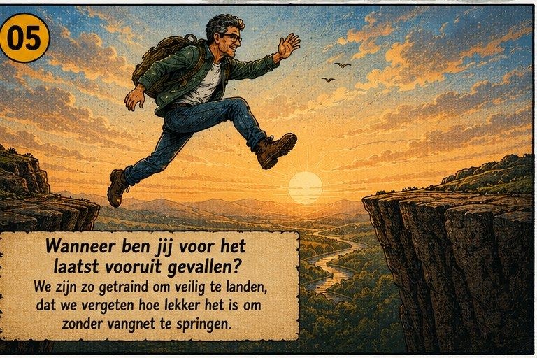 Wanneer ben jij voor het laatst vooruit gevallen?
